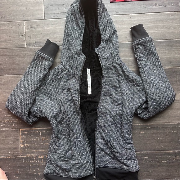 Lululemon fuzzy zip up - Picture 1 of 4
